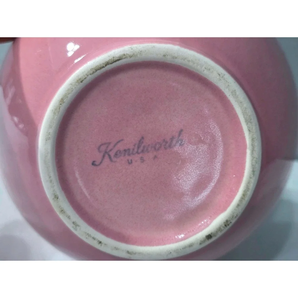 Vintage Homer Laughlin Kenilworth Pink Coffee Bottle Pink.